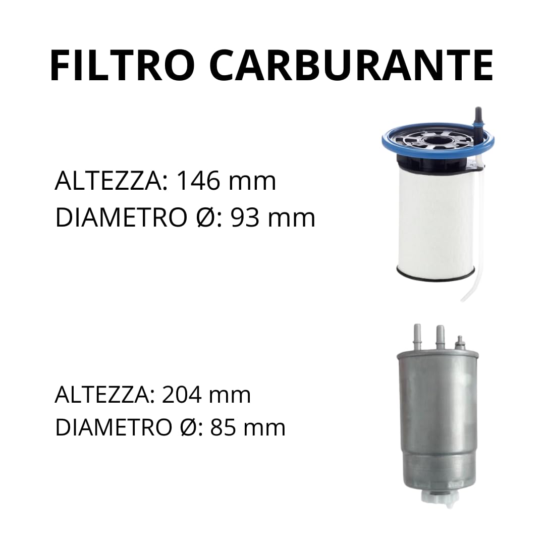 KIT TAGLIANDO COMPATIBILE CON ALFA GIULIETTA 1.6 JTDM 16V 105CV 77KW DAL 2010 + SELENIA WR 5W30