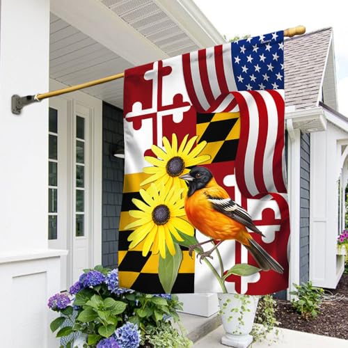 FLAGWIX American Flag - Maryland Black-eyed Susan Flower