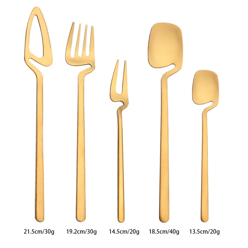 Besteck-Set, 5/20/30/40/50/60-Teilig, Lila, Kreatives Hängebecher-Geschirr Aus Edelstahl 304, Wandmontiertes Messer, Gabel, Löffel, Kaffeelöffel, Kuchengabel, O,Silver-6Set-30Pcs