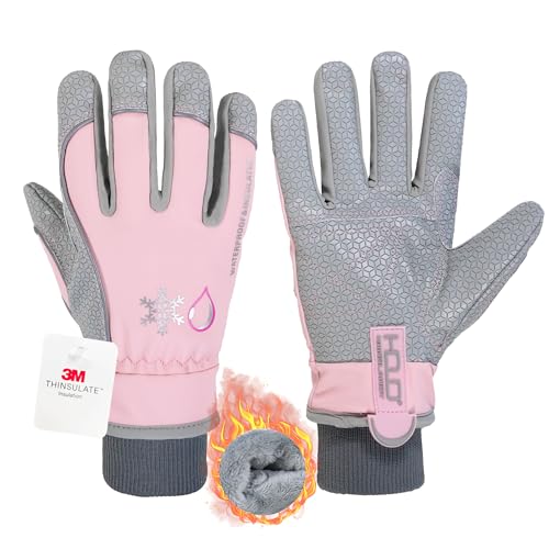 AIGEVTURE Cold Weather Thermal Fleece Winter Work Gloves - Insulated