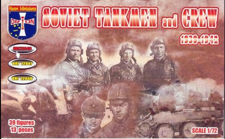 Orion Plastic Model Figures Soviet tankmen and Crew, 1939-1942 1/72 72046 miniatura 1