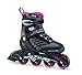 Rollerblade Zetrablade W - Women's Skate - 4x80mm/84A Wheels - SG 5 Performance Bearings - Black/Cherry  - US Women's Size 7