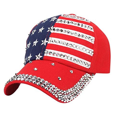 red sequin baseball cap