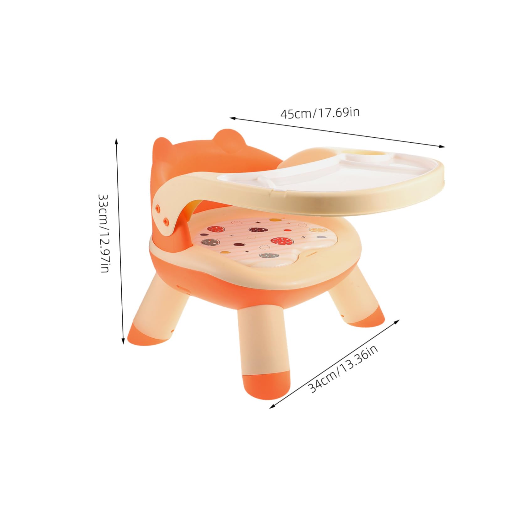 SUPVOX Plastic Low Stool Children's Dining Chair Safe Comfortable Baby Feeding Stool Portable