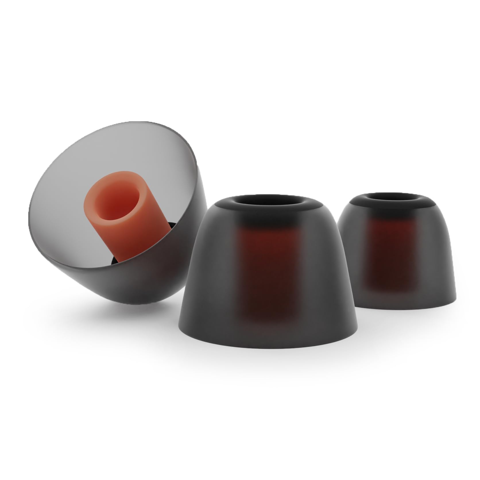 Okuli Set of 12 Silicone EarBuds Ear Tips For JBL Tune 230NC TWS, Live Pro+ Earphones in Black - Image 2