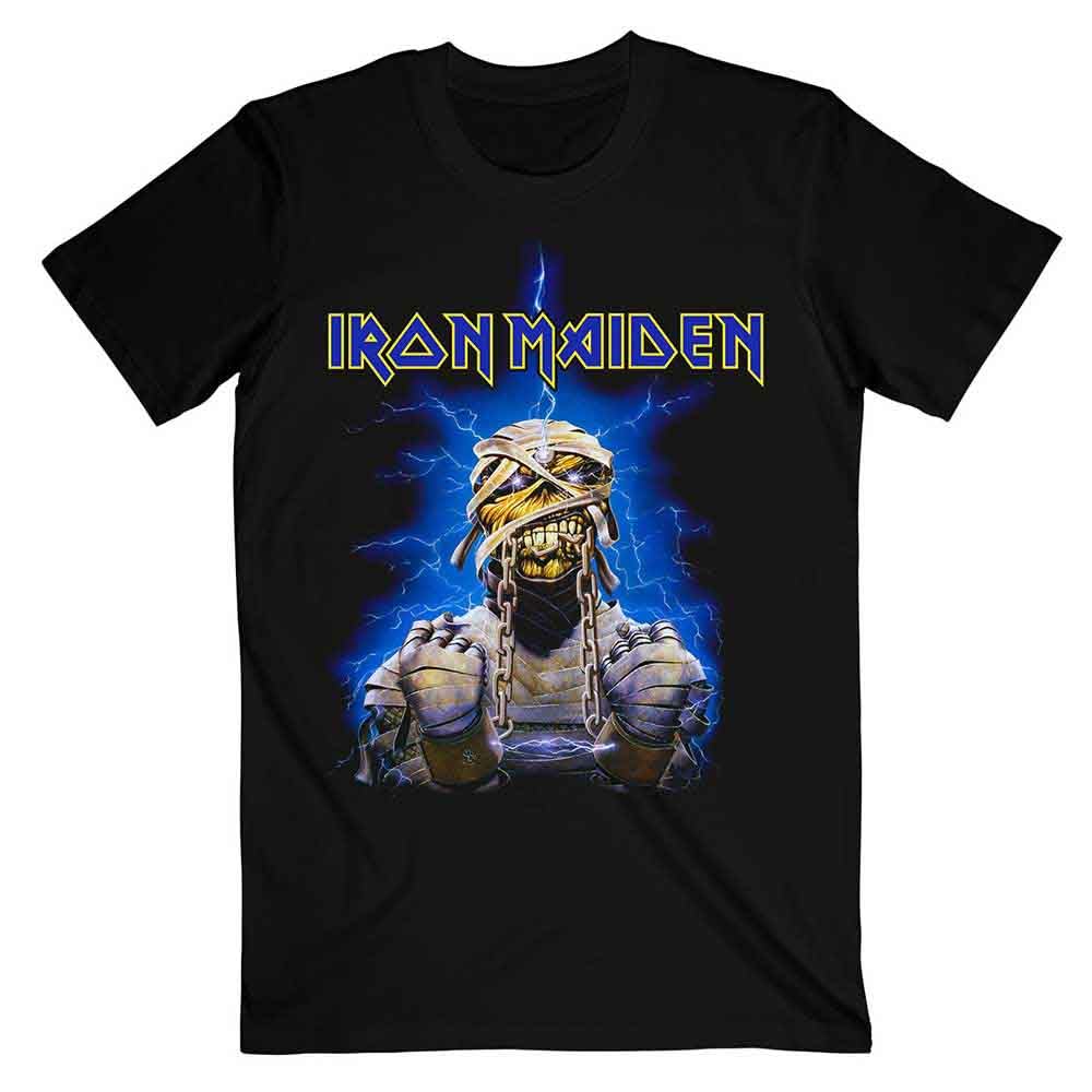 Rock Off Officially Licensed Products Men's Black Rockoff Trade Iron Maiden Powerslave Mummy T - Shirt, ( Black), Small
