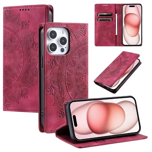 Housse iPhone 16 rouge pour ne plus jamais oublier vos cartes importantes