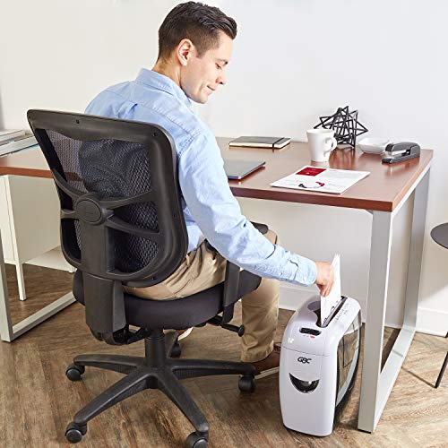 Gbc Paper Shredder, 7 Sheet Capacity, Super Cross-Cut, 1 User, Personal, Style+ (1758581), White/Black #TOP1