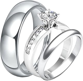 14K Diamond Trio Ring Set