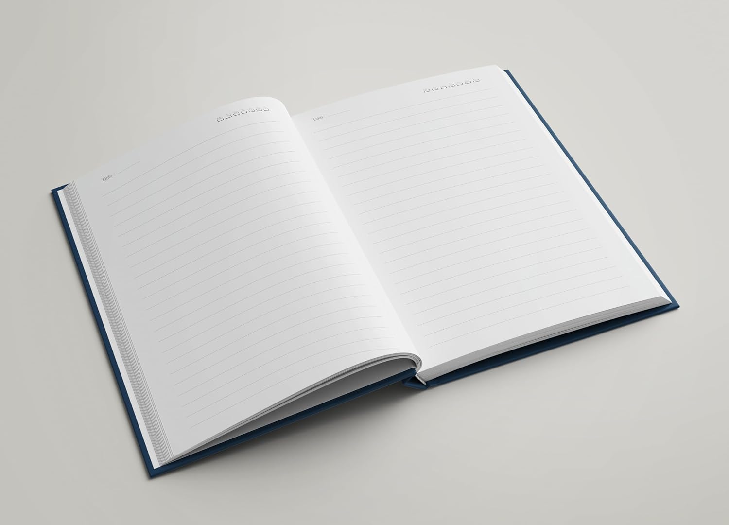 AccuPrints Hard Bound A5 or 5.8 * 8.3 inches Notebook With Elastic For Office Personal Use, Journal Diary With 192 Ruled Pages (Navy blue) 3