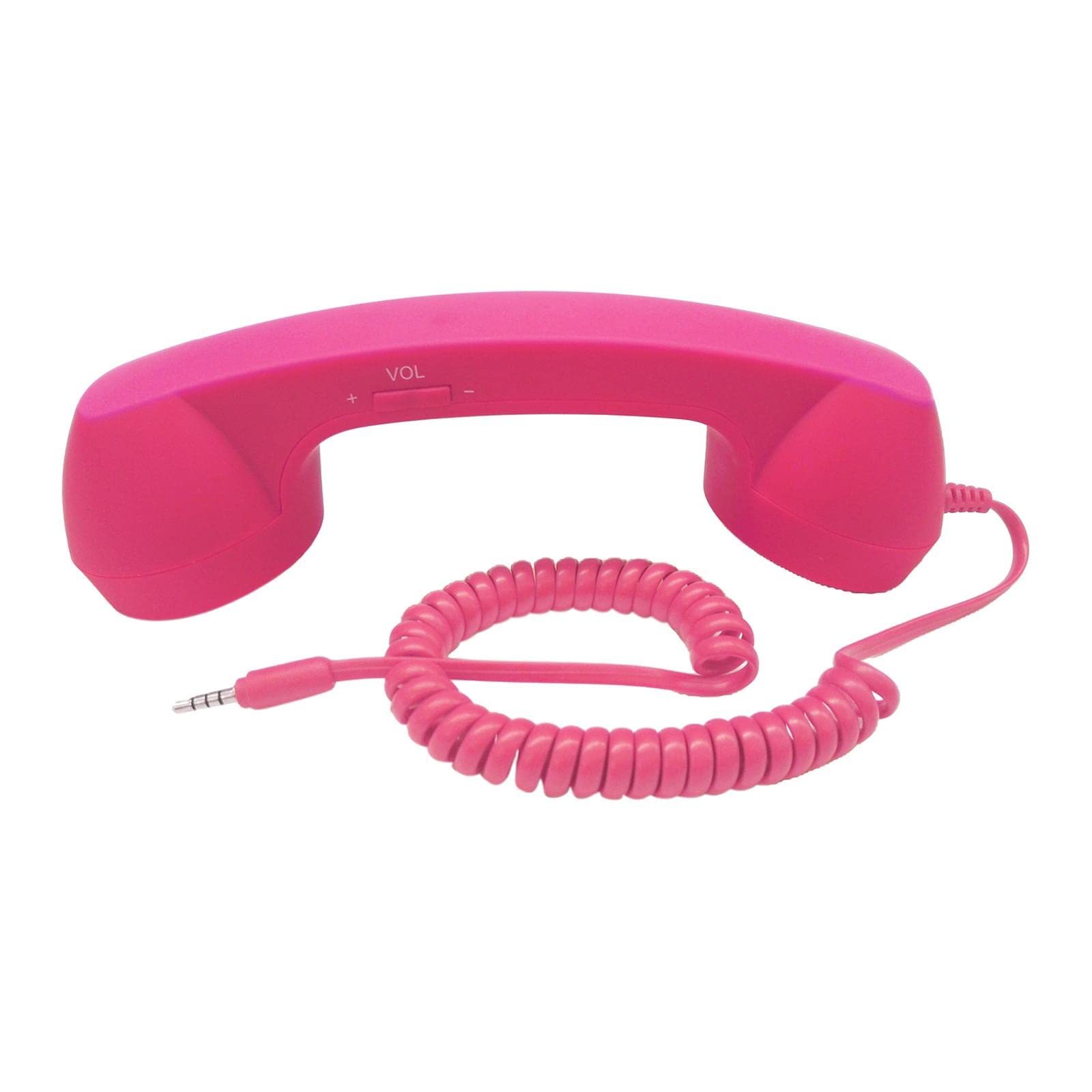 UJEAVETTE® Retro Telephone Handset 3.5Mm Classic Mini for iPhone Ipad Mobile Phones Rose Red-image-23