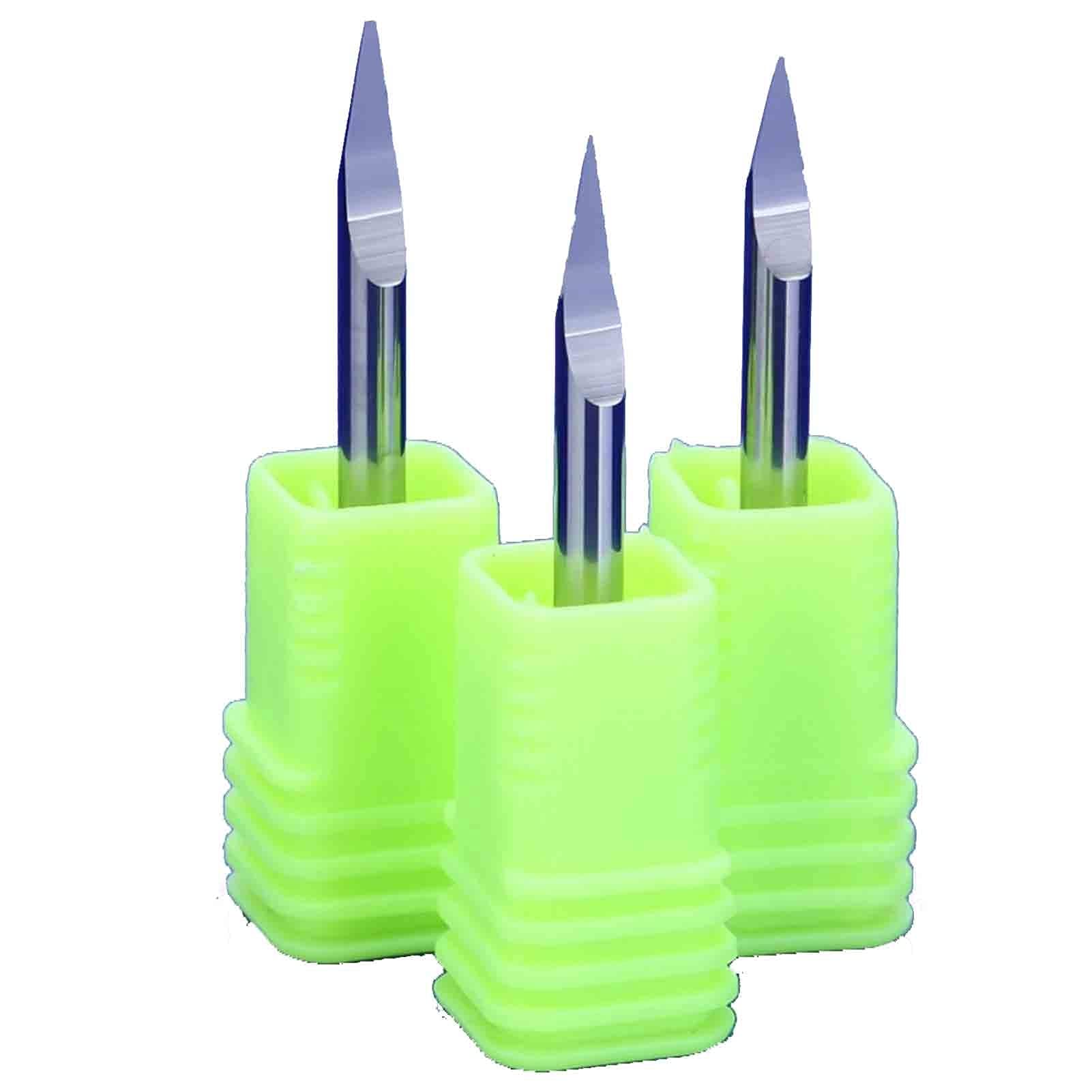 BERWENNY 10pcs 3.175mm CNC Router Bit V-Shape End Mills Carbide Engraving Bit Milling Cutters (Dimensions : 45x0.2)