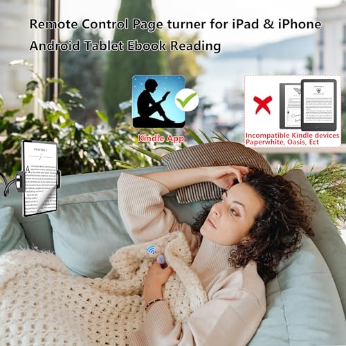 Image of Tiktok Scrolling Ring, Bluetooth Camera Remote Control, Scrolling Ring Remote for iPhone TikTok FB YouTube IG Android Phone, Fingertip Wireless Scroller Page Turner (Purple)