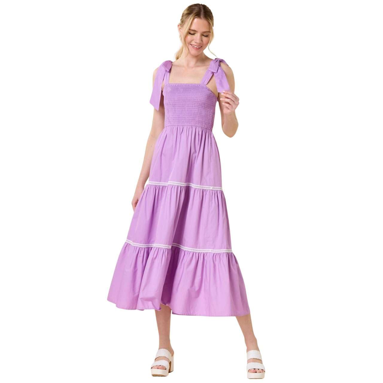 CS Women's Crepe Fabric Long Maxi Gown Dress, Stylish Shoulder Ribbon Tie-Up Strap, Casual Sleeveless Square Neck One Piece Summer, Party Dresses-image-45