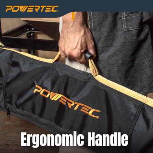 Image of POWERTEC 71411V 59 inch Track Saw Guide Rail Bag for Makita, and DEWALT | W /Dual-Sided Padding For Secure Rail Placement