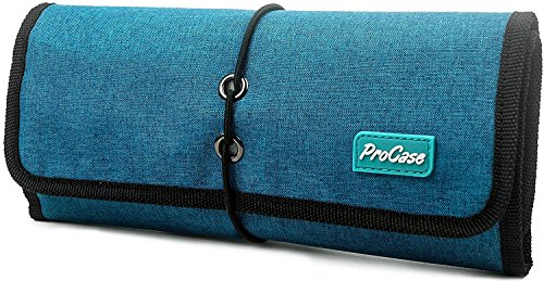Procase Organisateur Électronique de Voyage, Housse Trousse de Rangement Sac de Voyage Protection pour Accessoires Numériques, Câbles de Données, Chargeur,...