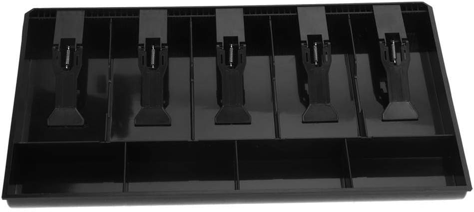 Cash Drawer, Cash Register Drawer Heavy Duty Printer Cash Register Removable Cash Tray(Black) : Office Products