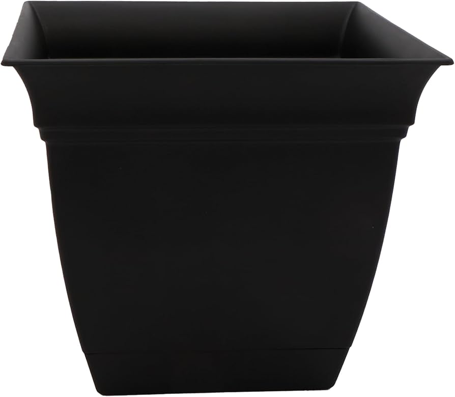 Amazon.com : The HC Companies Eclipse Square Plastic Planter w