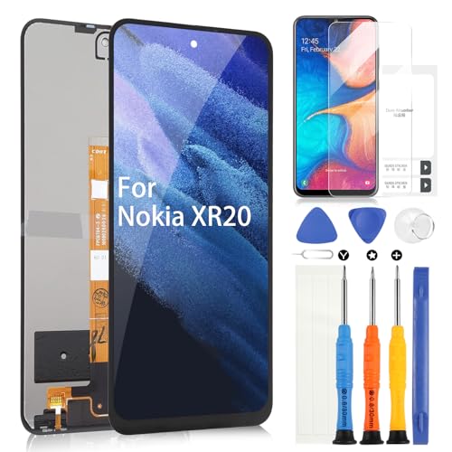 pour Nokia XR20 TA-1368 LCD Affichage, pour Nokia XR20 TA-1362 LCD Écran Tactile Digitazer Assemblée Remplacement avec Réparation Kit(6,67