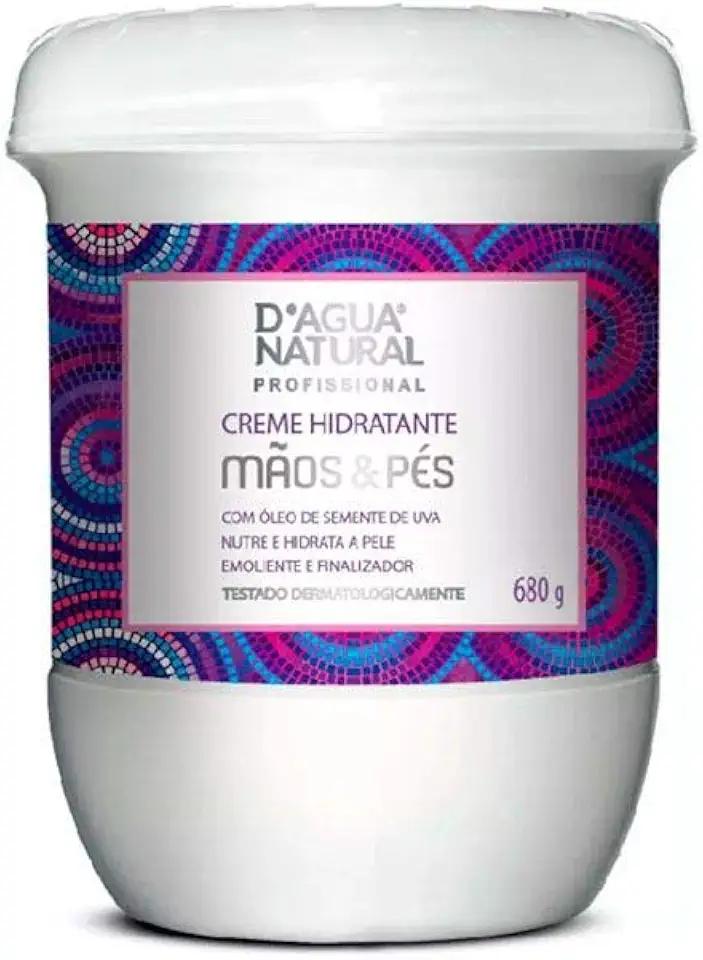 D'AGUA NATURAL Creme Hidratante Mãos E Pés D'Agua Natural 680 G