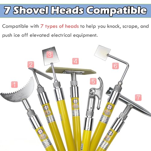 Izolowane narzędzie do usuwania lodu do podstacji i kolei, skrobak wielogłowicowy i popychacz do wydajnego usuwania lodu z wież energetycznych i urządzeń