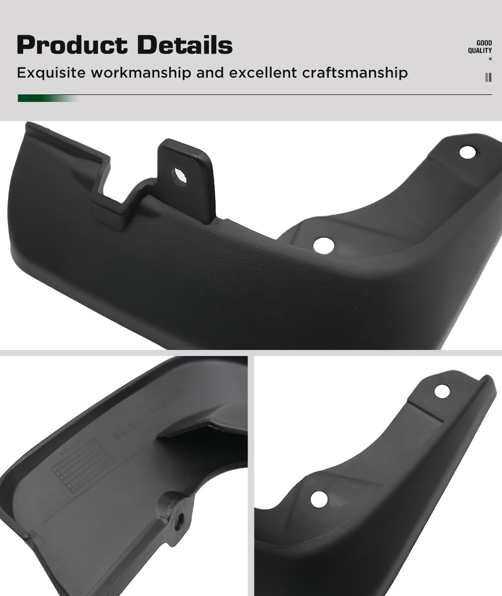 4PCS Car Mud Flaps Splash Guards Mudguards Car Mud Flaps Compatible with Mazda 3 Hatchback 2014 2015 2016 2017