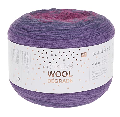 Rico - Gomitolo di lana Creativ Wool Dégradé, 200