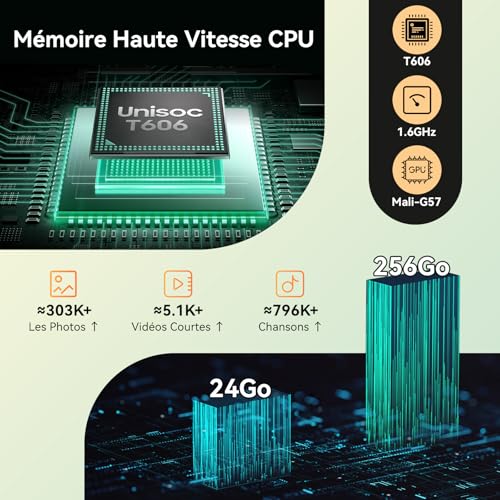 Tablette tactile 10 pouces Android avec 24Go RAM et 256Go ROM pour une fluidité absolue - 3