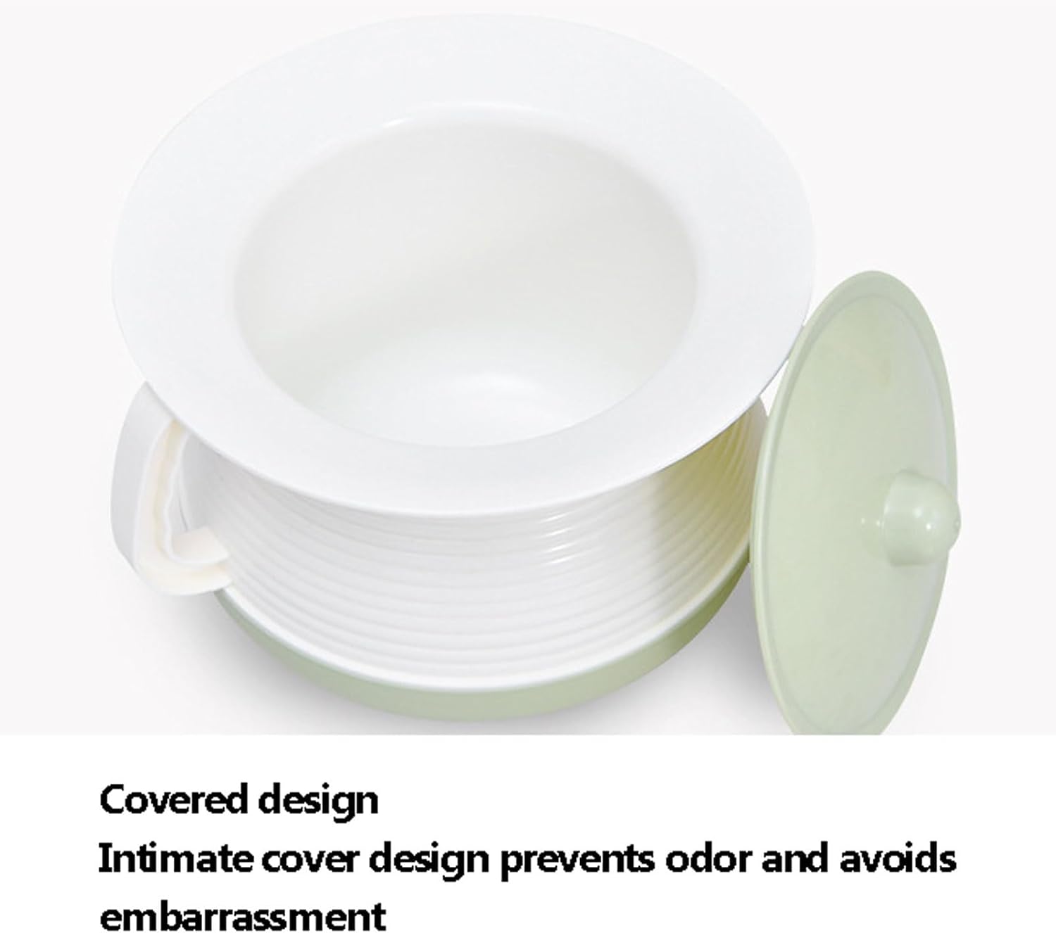 Chamber Pot Bedpan Urinal Spittoon with Lid Thick Pee Portable Jar Toilet for Elder Kids(Pink)