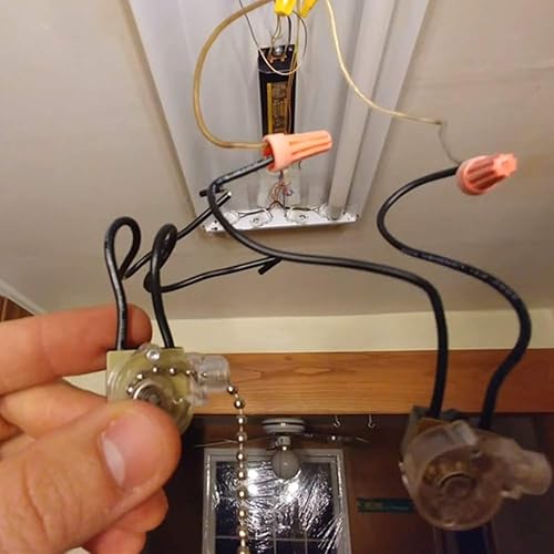 Miniatura 5 de Interruptor de cadena de tracción Zing Ear ZE-109 Interruptor de ventilador de techo Lámpara de repuesto para ventilador de techo, paquete de 3