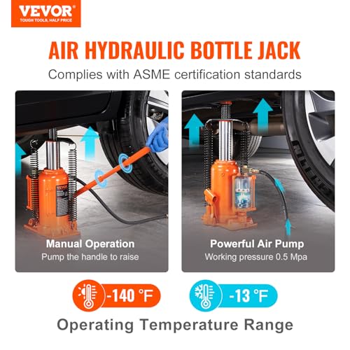Vevor 20T10420INCH Air Hydraulic Bottle Jack thumb #2