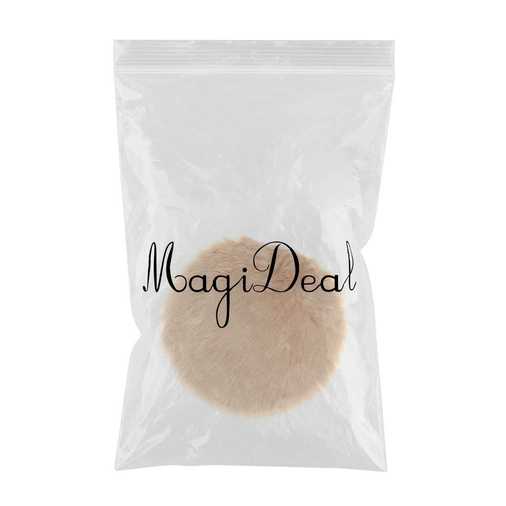 Soft Sheepskin Fluffy Skin Faux Fur Fake Rug Mat Small Rugs Camel-image-8