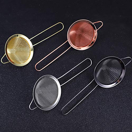 Cabilock Coador de peneira de malha fina de aço inoxidável, coador de alimentos, coador de chá, coad