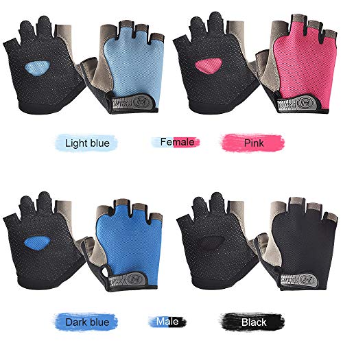 Luvas de ciclismo, Romacci Luvas de ciclismo esportivo MTB bicicleta meio dedo Luvas de dedo curto a