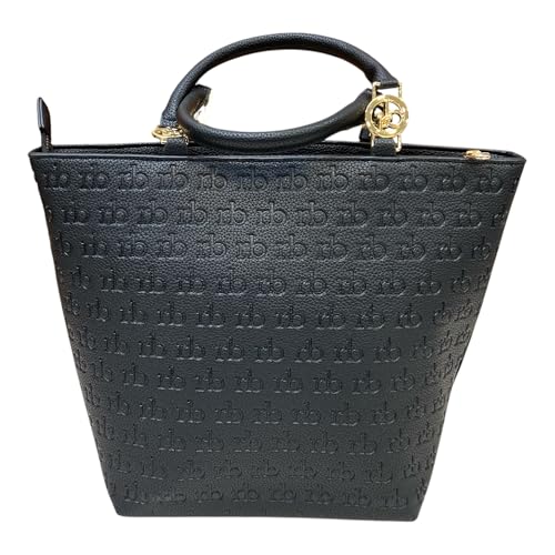 ROCCOBAROCCO BORSA Donna Shopper Media da Braccio con tracolla NERO L010