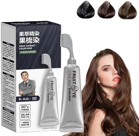 Amazon.com : Black Fruit Hair Dye Cream for Grey Hair Coverage ...