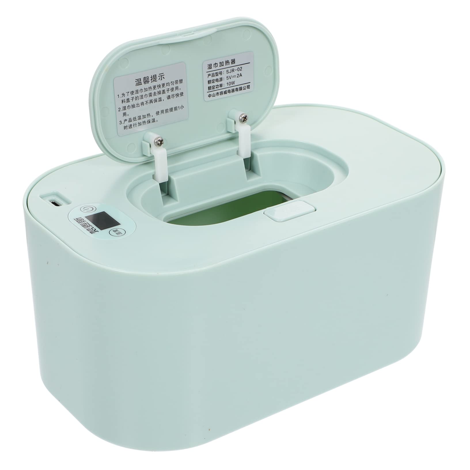 WOONEKY USB Feuchttuchwärmer mit LED Anzeige Tragbare Wärmebox aus Pp für Zuhause und Outdoor 5v 10w Leistung Inklusive USB Datenkabel für Babypflege