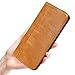 ProCase iPhone 8 Plus 7 Plus Genuine Leather Case, Wallet Folding Flip Case with Kickstand Card Slots Magnetic Closure Protective Cover for Apple iPhone 8 Plus/iPhone 7 Plus -Brown