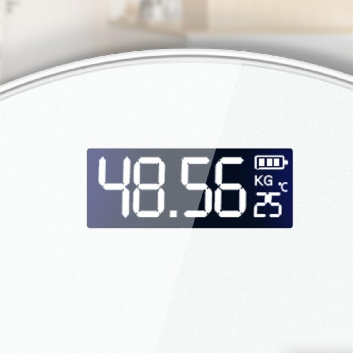 Báscula De Baño Digital Báscula De Peso For Baño Digital, Balanza Redonda, Base Antideslizante, Multiusos Control De Peso(Black)