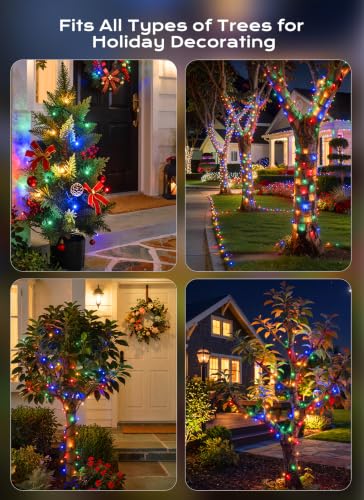 Minetom 4PC Christmas Outdoor Solar Lights Waterproof 400 LEDs 160FT - image 7