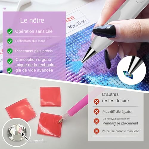 Stylo perle électrique à 3 vitesses pour la création de bijoux et décors - 2