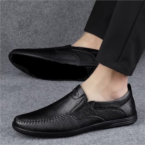 Mens Slip On Loafers for Casual Events Comfortable Walking Shoes Leather Lightweight Loafers Non Slip Sole for Men2