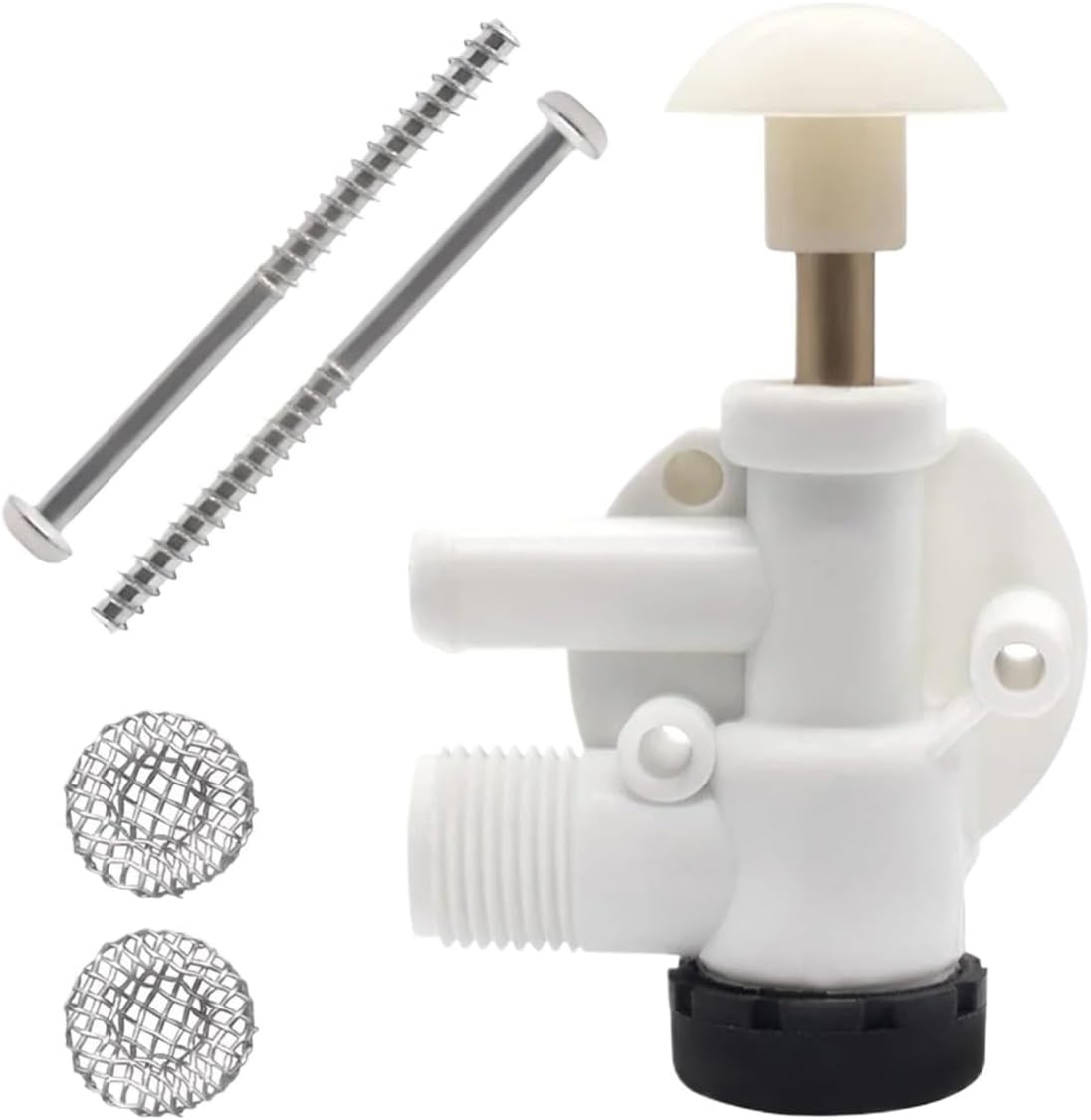 Toilet Flush Valves for RV Water Valve Assembly Trailer Toilet Repair Ki Vacuflush Pedal Flush Toilets