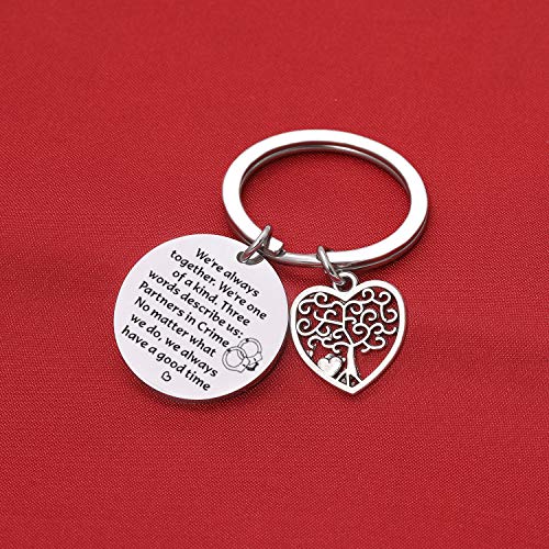 Partners In Crime Gift Best Friend Birthday Keychain Inspirational Gift Long Distance Friendship Gift Cousin Gift For Best Friend Keychain Girlfriend Gift Sister Gift #TOP2
