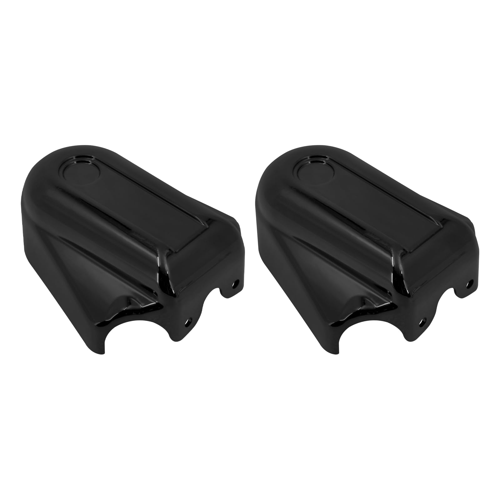 Moto Asse Posteriore Dado Coperture Cap Fit per Harley Softail Slim FLS Deluxe FLSTN FXSTB 2008-2017 Nero