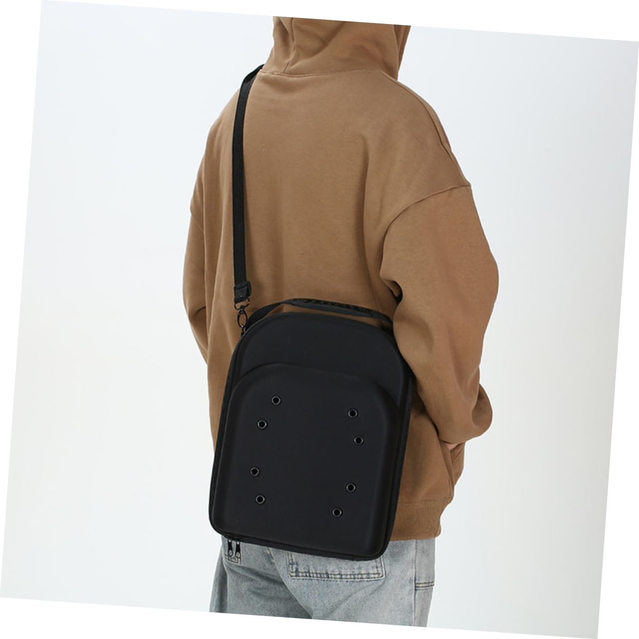 Homoyoyo Estuche Organizador Portátil de Eva para Gorras de Béisbol Negro, Caja Protectora Anti-extrusión Adecuado para Viaje Capacidad 33x26x14 Cm