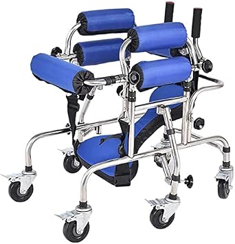 YYAI-HHJU Childrens Rollator Walker Folding Rolling Walking Mobility Aid with Padded Seat and Backrest Height Width Adjustment for Cerebral Palsy Kids Elderly Its so Kind of You Thoughtful