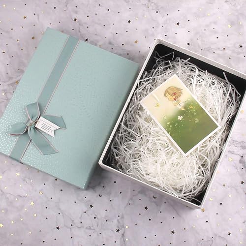 200g weißes Papierschnitzel, Papierhandtücher für Geschenkboxen, Papierschnitzel zum Verpacken, zum Füllen von Geschenkboxen zu Thanksgiving, Weihnachten und Valentinstag