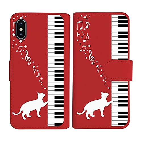 sslink arrows Alpha F-51F �Ή� �蒠�^ ���b�h �P�[�X �s�A�m�Ɣ��L �l�R ���� �~���[�W�b�N �_�C�A���[�^�C�v ���J�� �J�[�h���[ �t���b�v �J�o�[