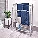 iDesign York Metal Free-Standing Towel Drying Rack with Shelf for Bathroom, Bedroom, Laundry Room Storage Organization, 25